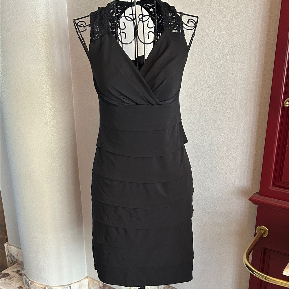 Enfocus Studio Black Backless Dress